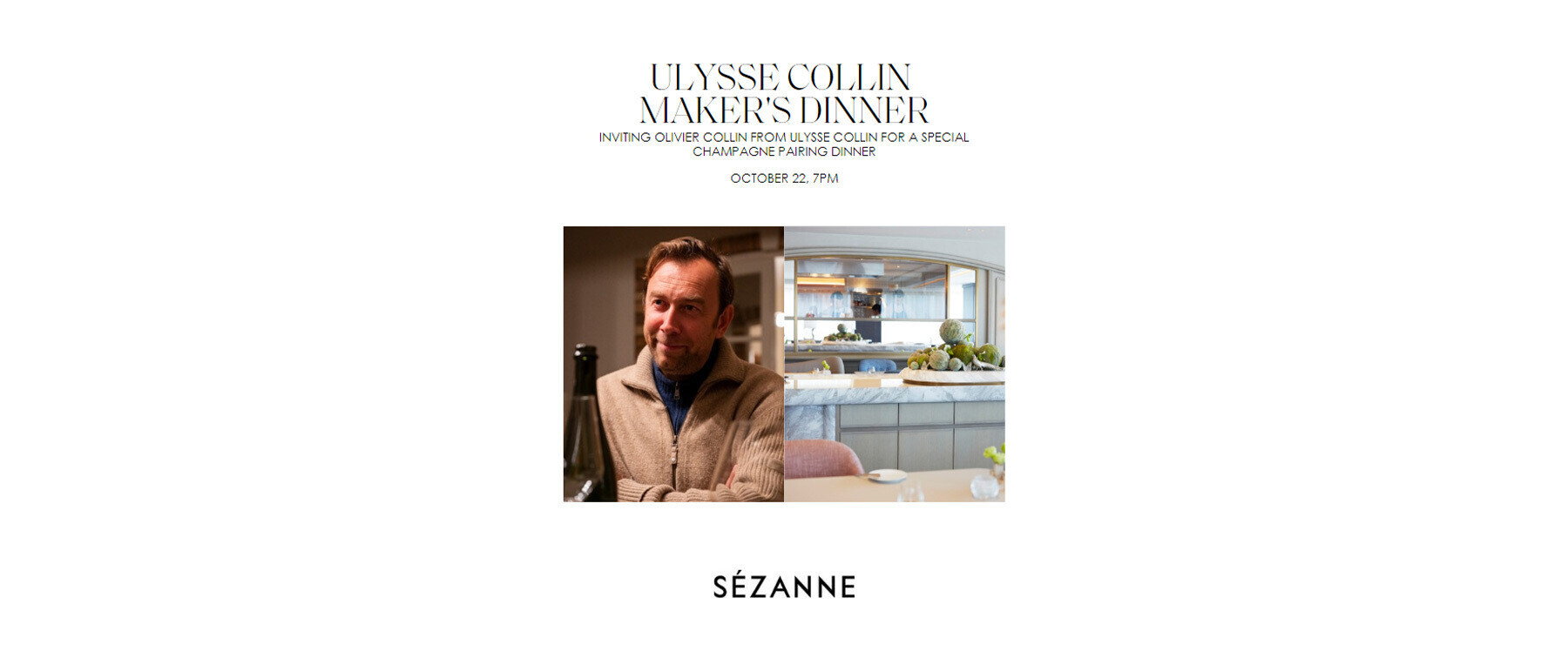 [10/22]【SÉZANNE】Ulysse Collin Maker's Dinner's image